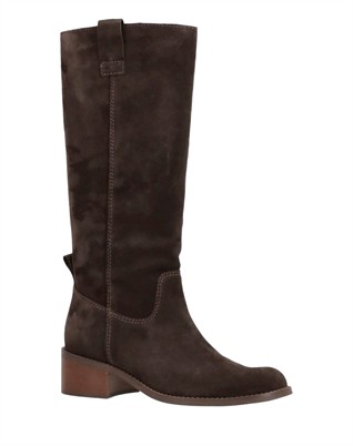 Martina Long Støvle - Noir Cacao